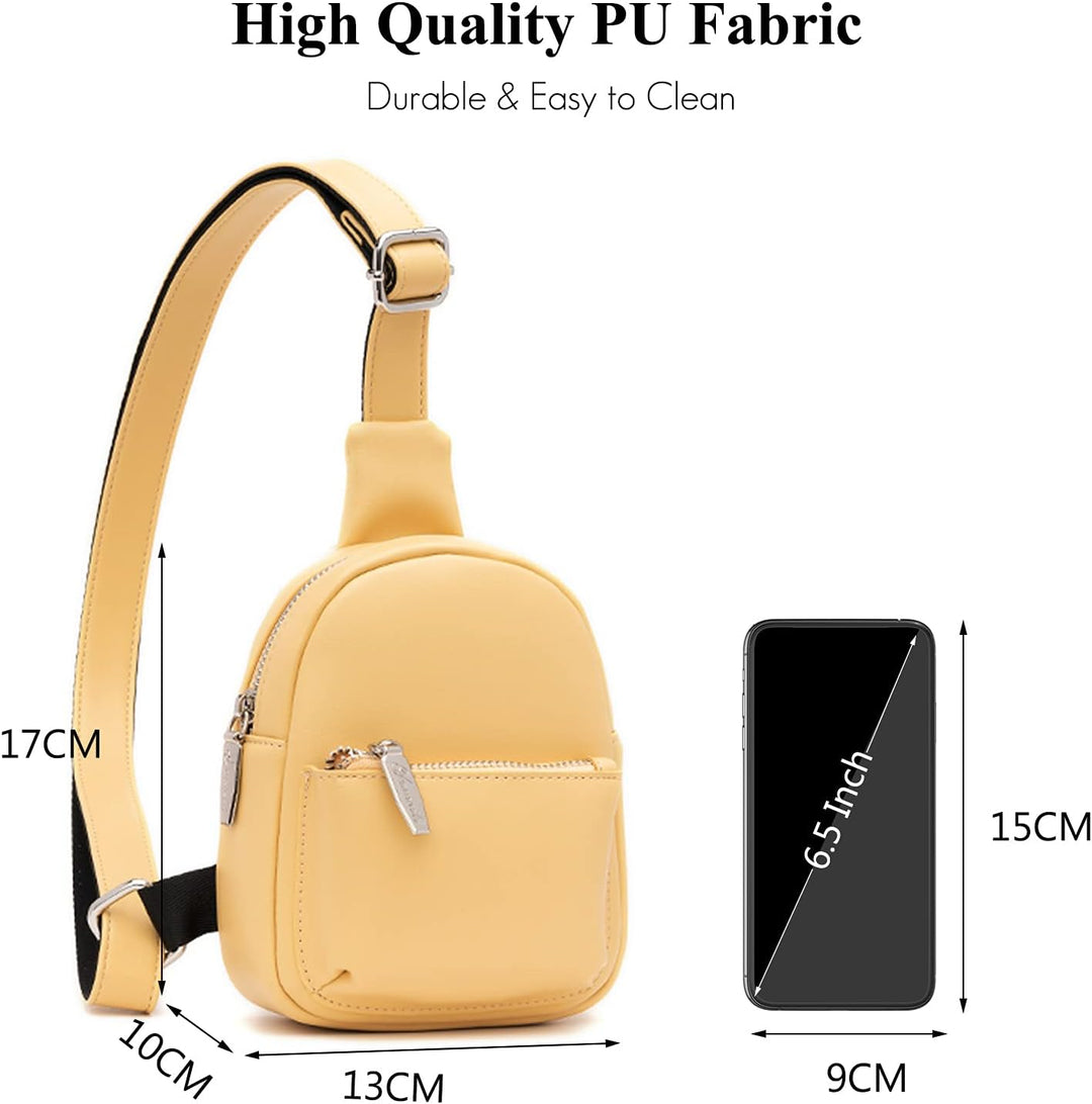 FANDARE Modische Brusttasche, Damen, leicht, Sling Bag, Mädchen, Schultertasche, für Reisen, Sport,