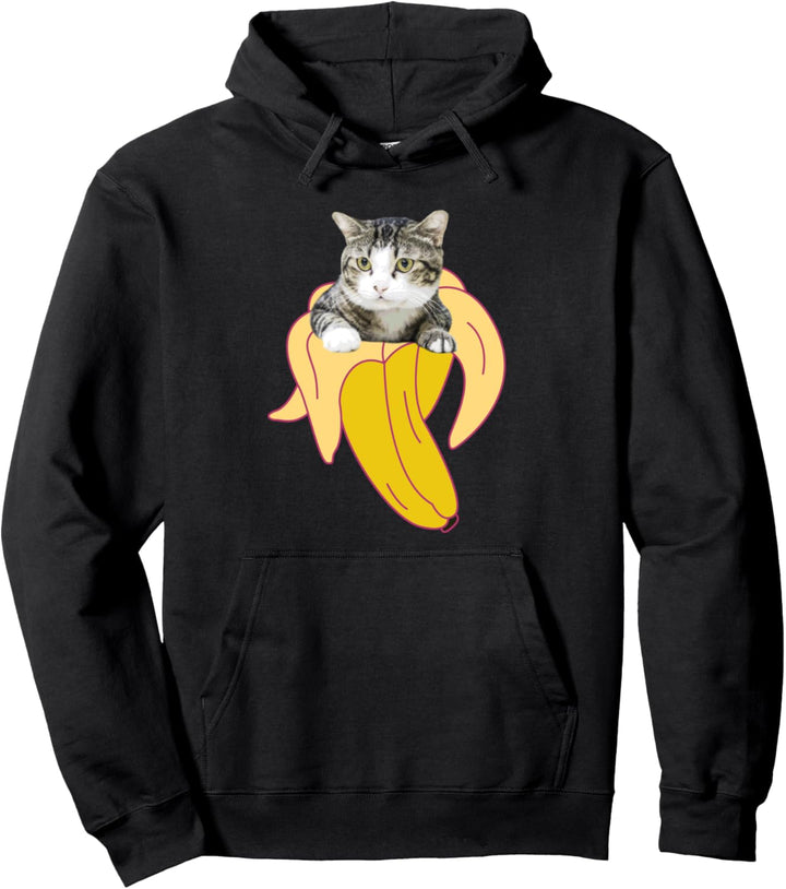 Bananya Banana Lustiges Katzen-T-Shirt Süsses Pullover Hoodie