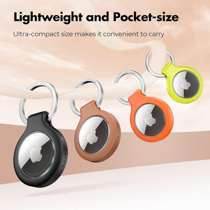 UNBREAKcable Schutzhülle für AirTag (1. & 2. Generation), 360° TPU Vollschutz Schlüsselanhänger mit