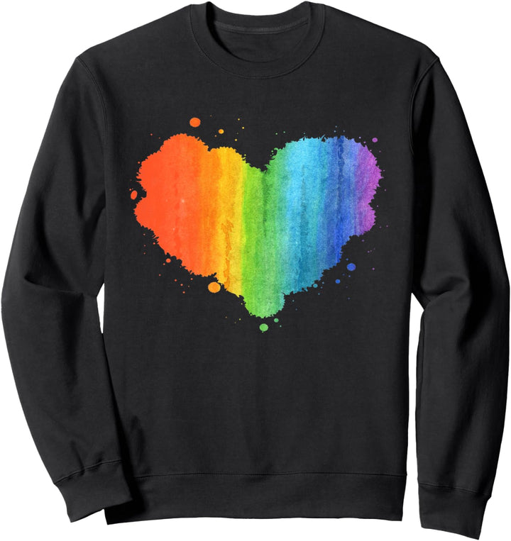 LGBT Schwul-Lesben-Stolz Herz Flagge Stolz Monat Sweatshirt