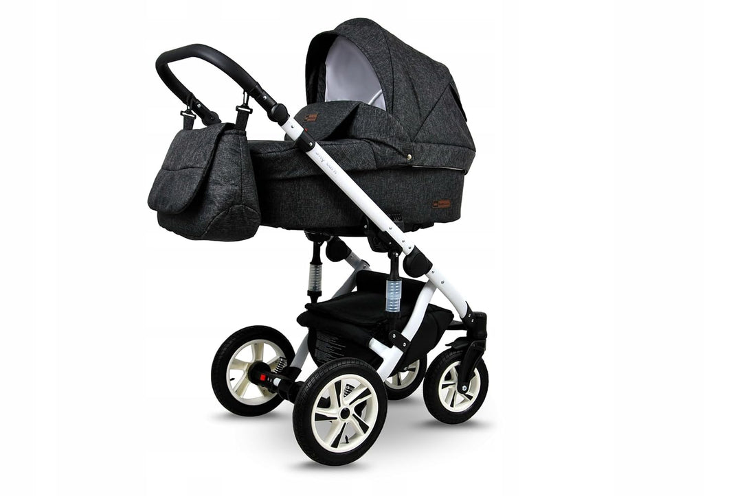 BabyLux® Kinderwagen Set 3 in 1 - Sky Lark - incl. Babywanne, Buggy Sportsitz, Auto-Babyschale - Aut