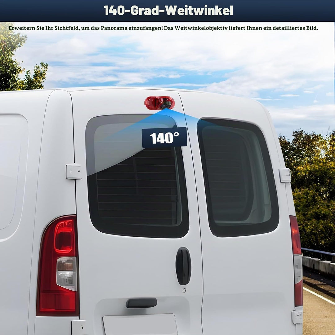 720P HD Rückfahrkamera für Renault Trafic 2001-2014/Opel Combo 2001-2011/ Opel Vivaro 2001-2014, 140