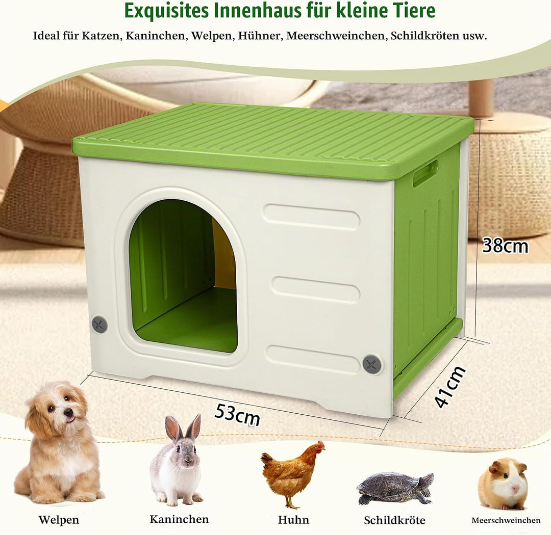 Kunststoff Katzenhaus Outdoor Indoor Gebrauch, Katzenhaus Outdoor Winterfest stapelbar verwilderte K
