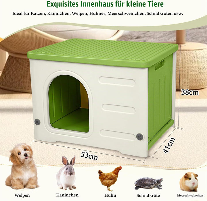 Kunststoff Katzenhaus Outdoor Indoor Gebrauch, Katzenhaus Outdoor Winterfest stapelbar verwilderte K