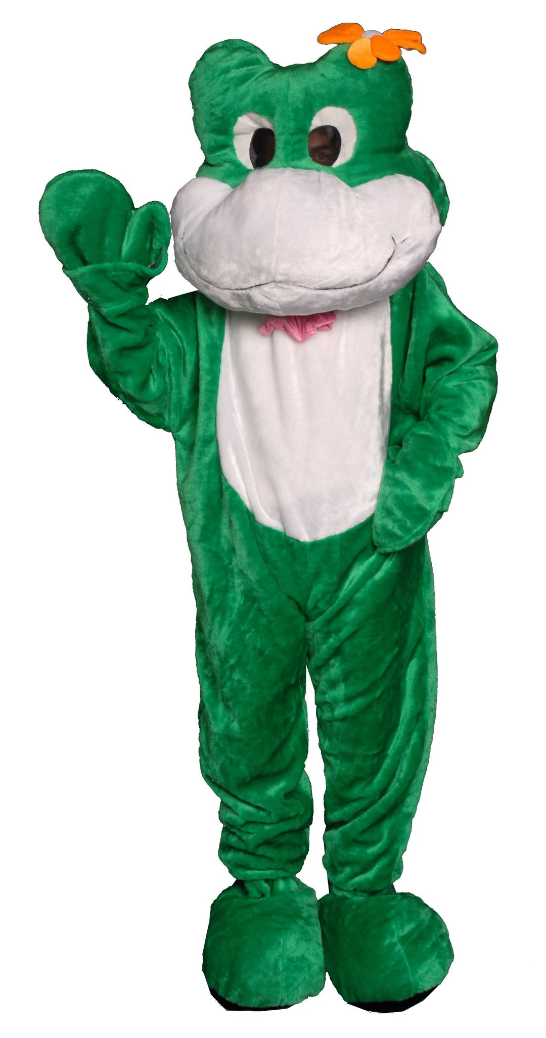 Dress Up America 358-Adult Weisses und grünes Froschmas kottchen-Kostüm für Erwachsene, Unisex Child