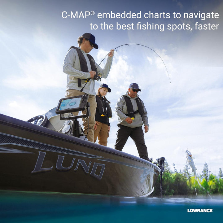 Lowrance Eagle Eye Fischfinder mit Live-Sonar, Zwitschersonar und DownScan mit Fischenthüllung, 22,9