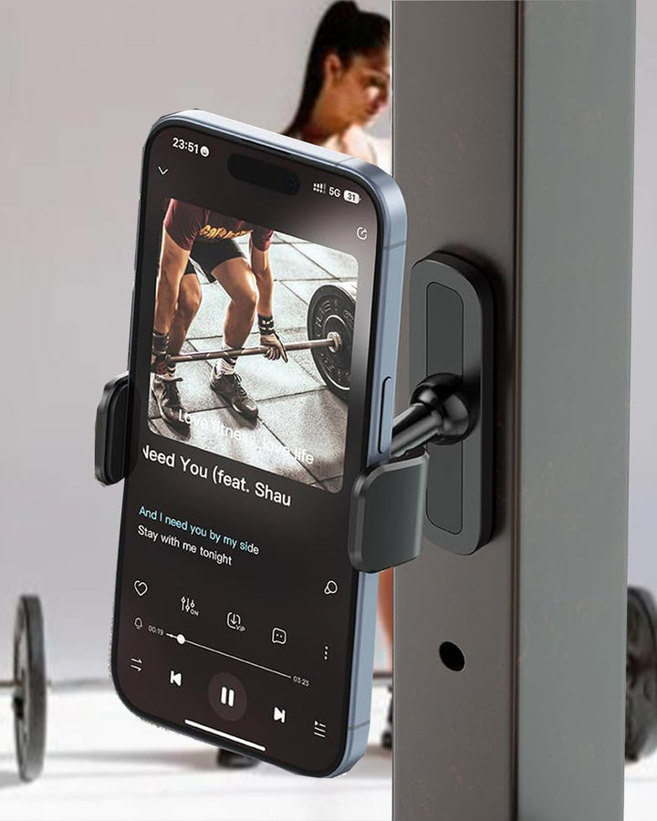 APPS2Car Handyhalterung Fitnessstudio Magnet für Fitnessstudio,360 einstellbar Gym Halterung,handyha