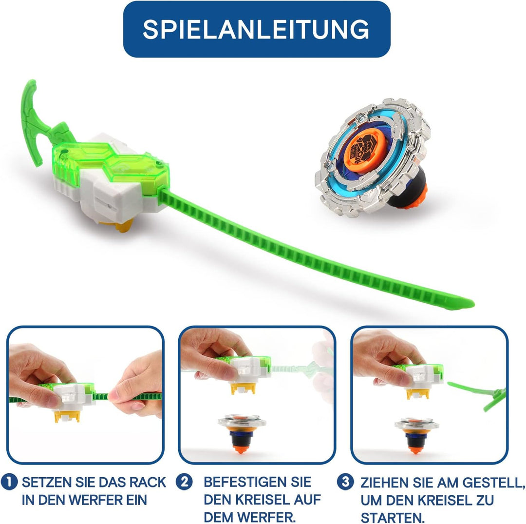 INFINITY NADO Kreisel für Kinder Metall Spielzeug, Battle Tops Kreisel Launcher Spielzeug Jungen, Sp