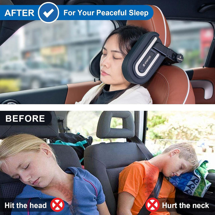Spurtar Kopfstütze Auto Kinder, Verstellbares Autokissen für Kinder, Auto Zubehör Innenraum, Reise G