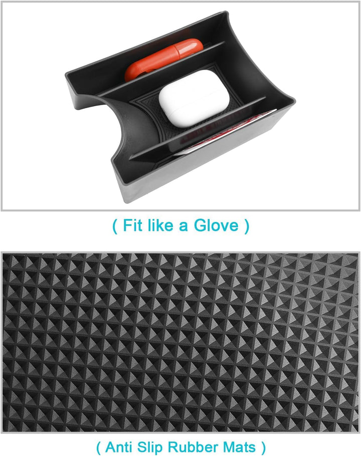 CDEFG Kompatibel mit VW UP GTI/Seat MII/Citigo 2013-2023 Mittelkonsole Organizer Aufbewahrungsbox Au
