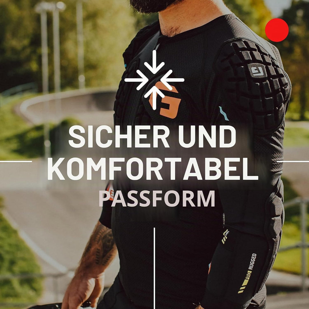 G-Form Pro Rugged Ellbogenschützer, 2 Stück, für Radfahren, BMX, MTB, Downhill, Skateboard XS Schwar