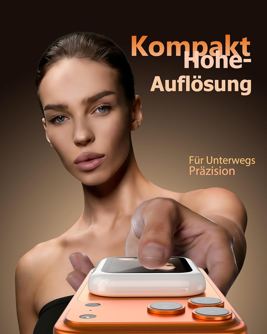 Handy Selfie Monitor für i-Phone/Android, Kabellos Magnetischer Vlog Selfie Monitor Bildschirm, Wire