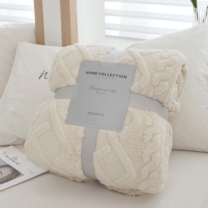 WONGS BEDDING Kuscheldecke 150x200 Wohndecke Lammdecke Flauschige Weiche Sofadecke Fleecedecke Couch