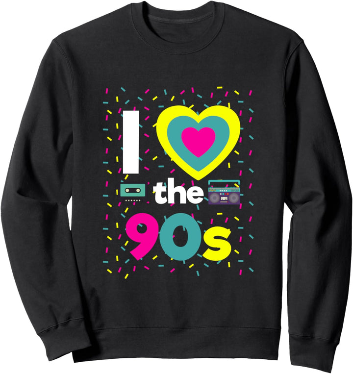 90er Jahre Outfit I Love the 90s Retro Party Verkleidung Sweatshirt