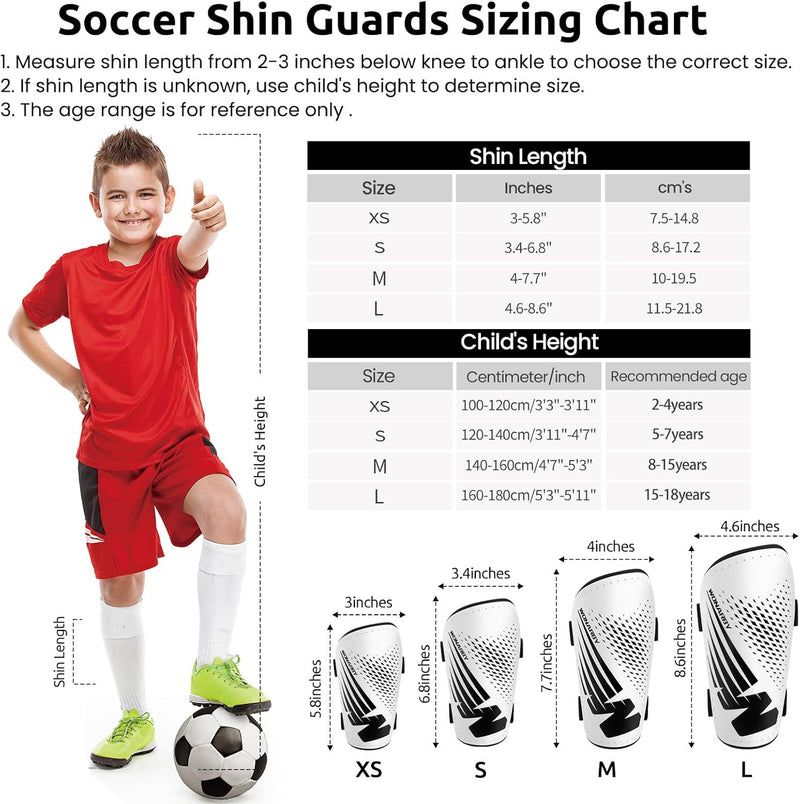Schienbeinschoner Kinder Fussball Shin Pads - Fussball Ausstattung Mit Verstellbarem Klettverschluss