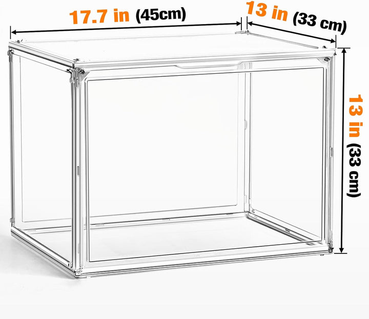 Schuhaufbewahrungsbox, XXX-Grosse Extra grosse Acryl Display Case Transparente Sneaker Schuh Organiz