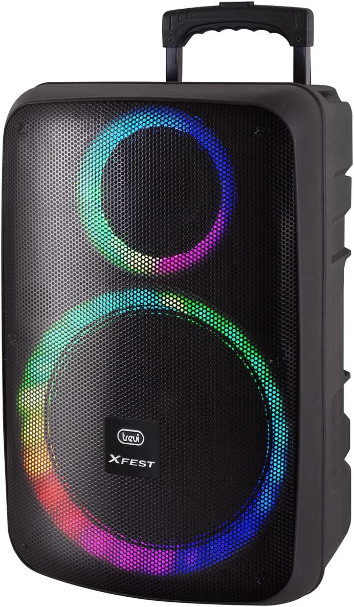 Trevi XFest XF 1250 KB, Standlautsprecher, Tragbarer Lautsprecher mit Verstärker 90W, Karaoke-Musikb
