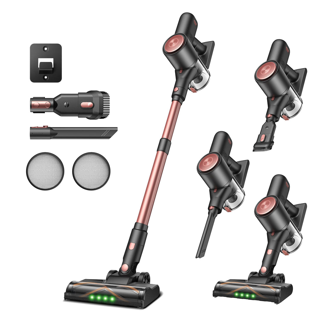 Vexilar V10PRO Akku Staubsauger, 45000Pa 450W Staubsauger - Bis zu 45 Min Laufzeit, Green LED, Touch