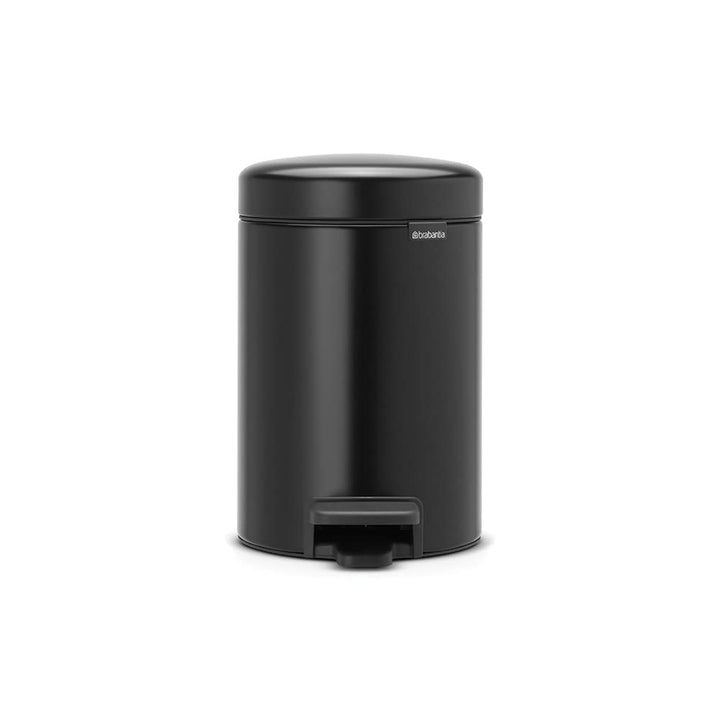 Brabantia 113321 Treteimer mit Inneneimer aus Kunststoff, stahl, MattSchwarz, 3Liter 3 Liter Matt Bl