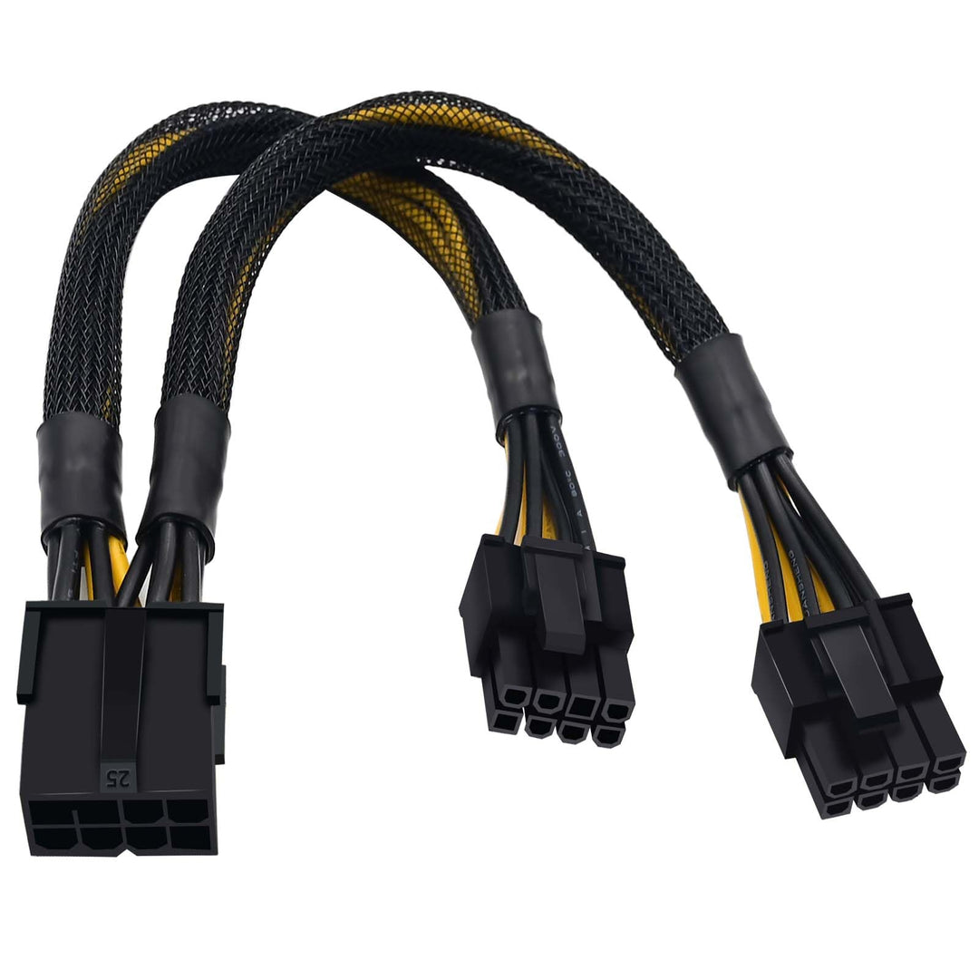 COMeap 8-Pin PCIe Splitter Kabel – GPU VGA PCIe Female auf Dual 8-Pin (6+2) Male PCIe Power Adapter