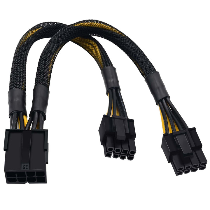 COMeap 8-Pin PCIe Splitter Kabel – GPU VGA PCIe Female auf Dual 8-Pin (6+2) Male PCIe Power Adapter