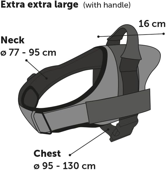 F Geschirr Best Buddy Pluto Rot XXL 95-130 cm x 50 mm
