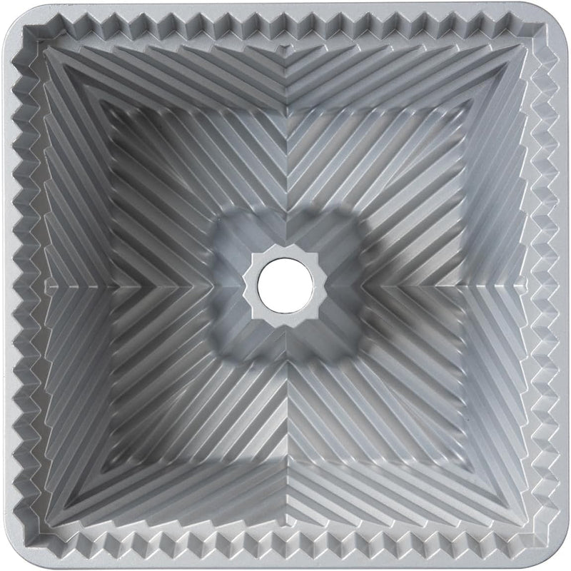 Nordic Ware Backform Bundt Squared Pan Aluminium Gold, 20,3cm x 20,3cm, NW 80577, Gold