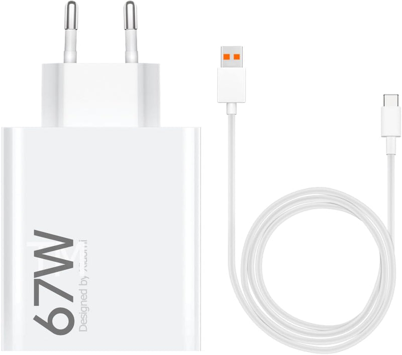 Ladegerät für Original Xiaomi Turbo Charge 67W Netzteil USB C 2 MeterLadekabel für Xiaomi Mi 12 Mi 1