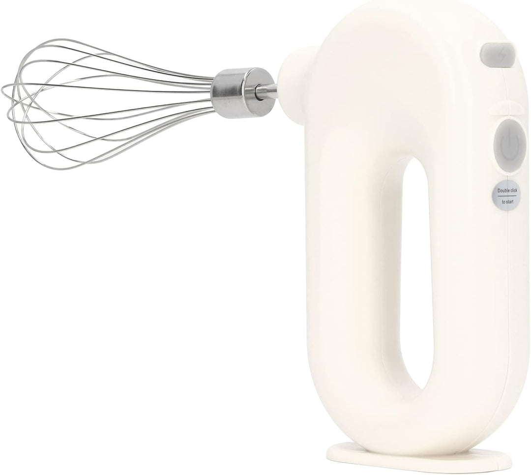 TOPINCN Elektrischer Handmixer, USB Wiederaufladbarer Elektrischer Schneebesen Kabelloser Handmixer