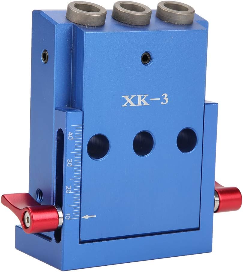 Taschenloch Bohrvorrichtung Set, Aluminiumlegierung Dübelbohr Set Taschenloch Jig Kit Holzbearbeitun