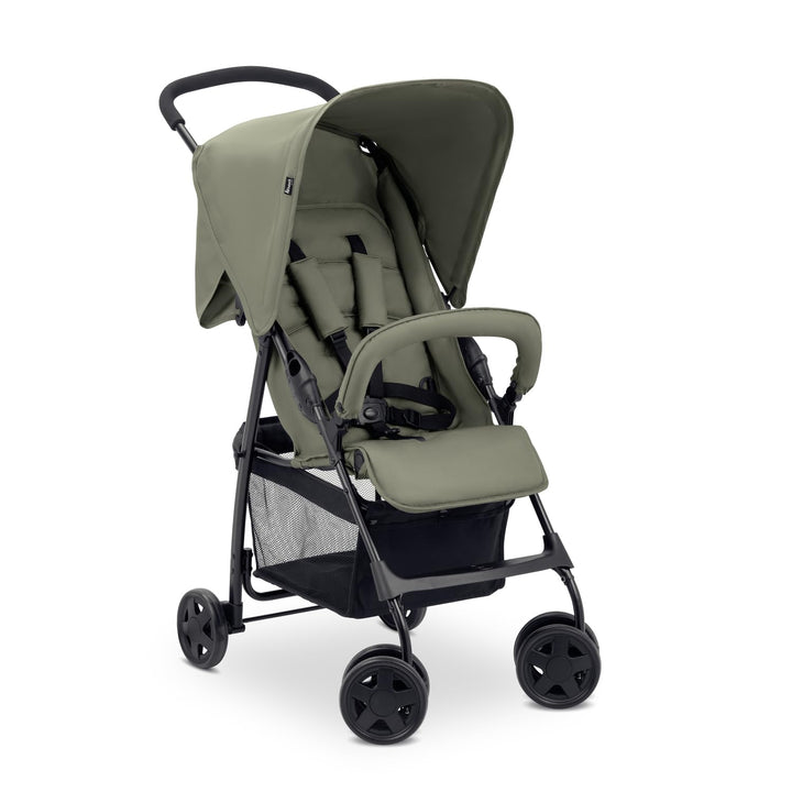 hauck Buggy Sport, Olive - Federleichter Reisebuggy 5,9 kg - mit Liegefunktion für Kinder ab Geburt