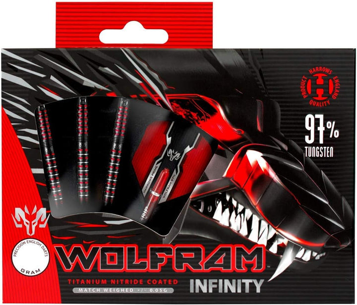 Harrows Wolfram Infinity 97% Tungsten Soft Tip Darts 18.0 Gramm, 18.0 Gramm