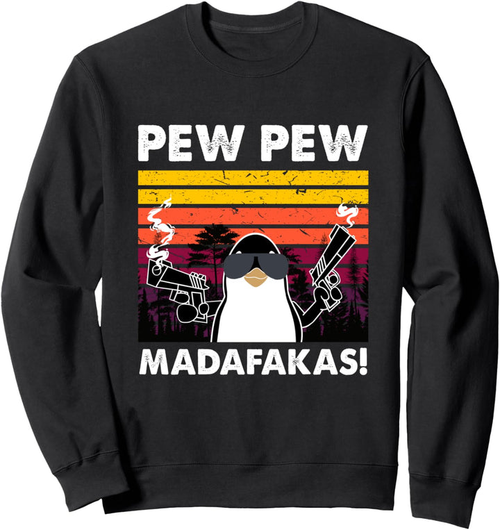 Pew Pew Madafakas Damen Pinguin Pew Pew Madafakas Sweatshirt