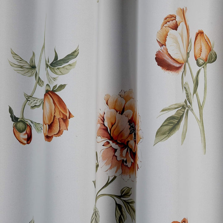 Albani Schal mit 8 Ösen/ Greta1/ 245x135 cm, Weiss, Orange