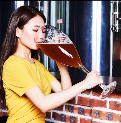 YUANXIN Riesiges Champagnerglas Weinglas Riesiges Stielglas Kreativer überdimensionaler Kelch Extra