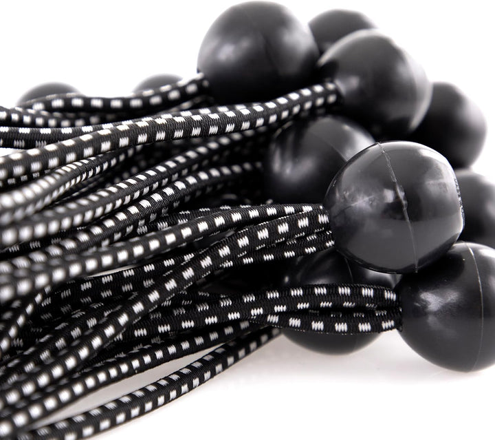 Kotap BB-11B Ball Bungee, 11-Inch, Black, 25-Piece by Kotap