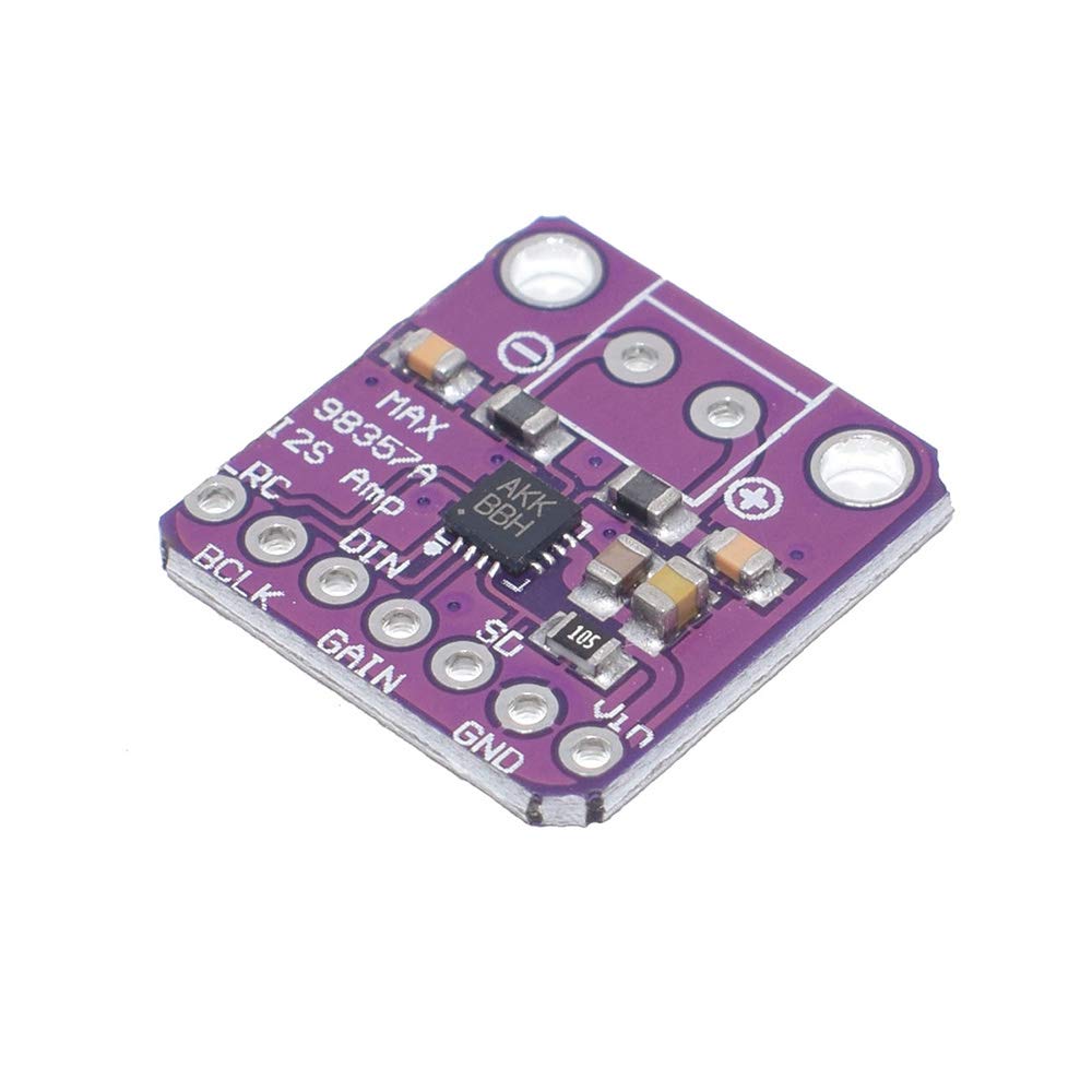 2 Stück MAX98357 Audio Leistungsverstärkermodul I2S Klasse D Filterlose Audioverstärkerplatine für R