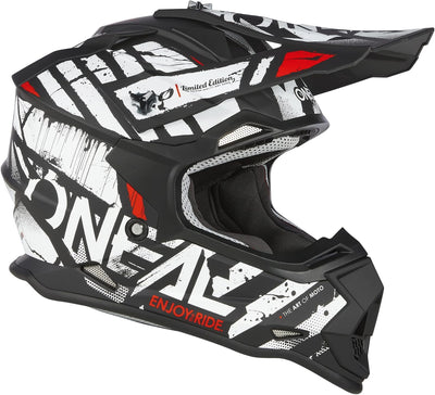 O'NEAL Unisex – Erwachsene 2srs Helmet Glitch V.23 Helm M Schwarz/Weiss, M Schwarz/Weiss