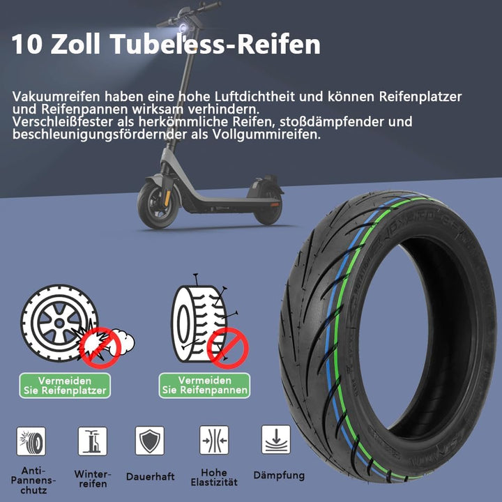 VOLOHAS 10-Zoll-Vakuumreifen für NIU KQi2/KQi2 Pro Elektroroller 10 * 2,3-6,5 Spezielle explosionsge