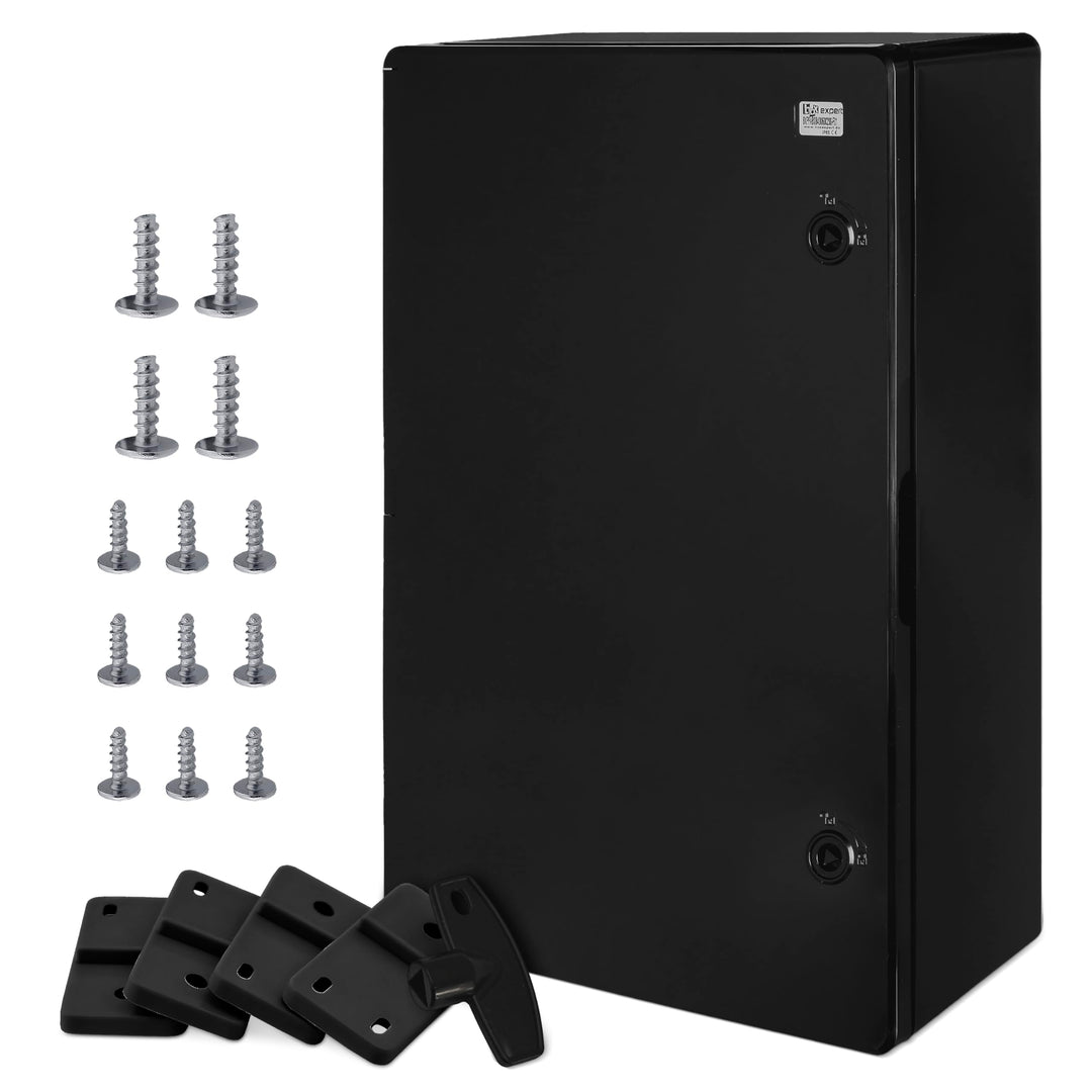 BOXEXPERT® Verteilerkasten aussen wasserdicht [ABS Kunststoff IP65 Gehäuse] schwarz (Serie Fleet) 60