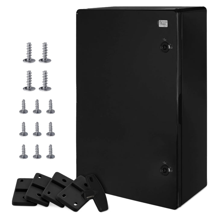 BOXEXPERT® Verteilerkasten aussen wasserdicht [ABS Kunststoff IP65 Gehäuse] schwarz (Serie Fleet) 60