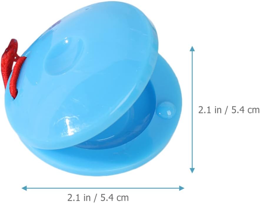 Toddmomy 12 Stücke Kunststoff Kastagnetten Instrument Kinder Finger Kastagnetten Musical Percussion