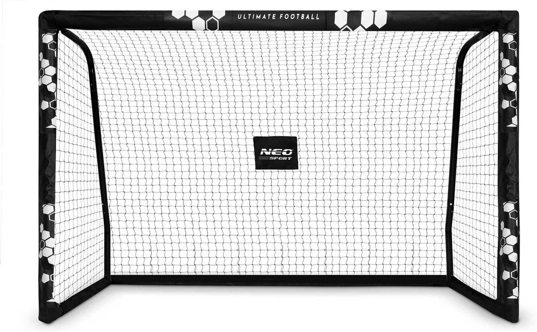 Neo-Sport Fussballtor Fussball Tor für Kinder und Erwachsene Mit Schutzhülle 300 x 200 x 120 cm Schw
