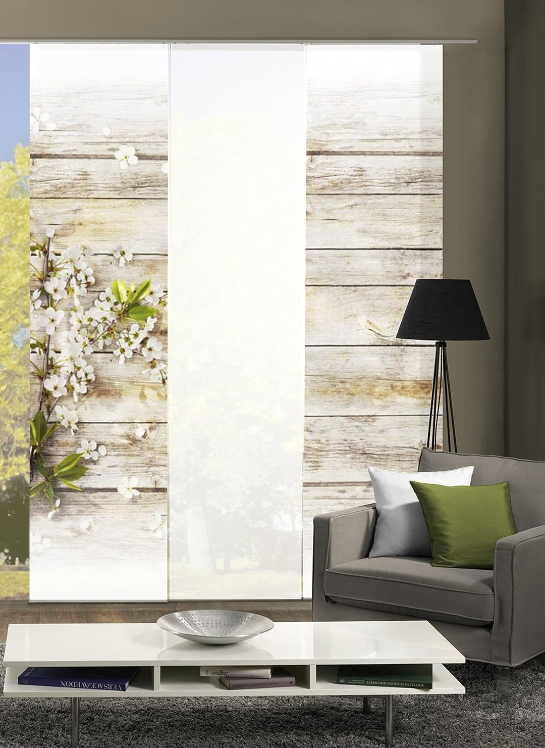 Home fashion Schiebevorhang, Braun