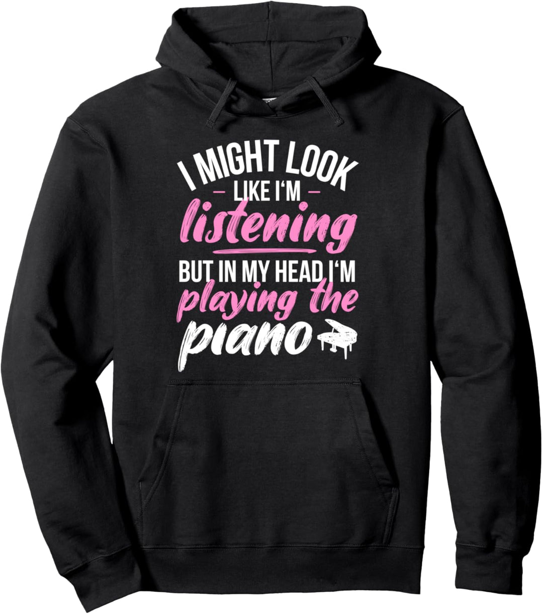 Lustiger Klavier Spruch Pianist Klavierspieler Piano Musiker Pullover Hoodie