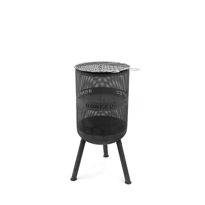 BonFeu Bonves Ø 34cm Schwarz - Feuerkorb für den Garten - Feuertonne & Feuerstelle - Feuerschale Feu