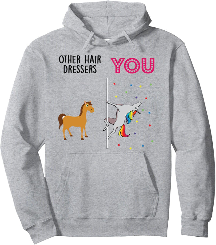 hair dresser Funny Unicorn Pullover Hoodie