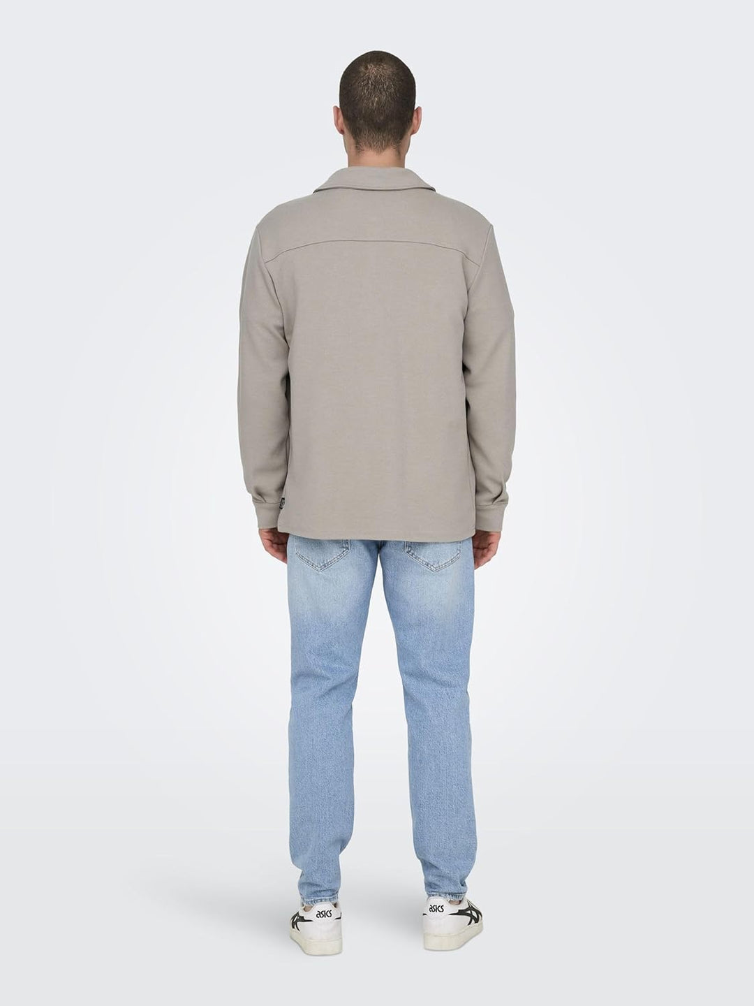ONLY & SONS Male Hemd Normal geschnitten Hemdkragen Hemd XL Vintage Khaki/Pattern:melange, XL Vintag