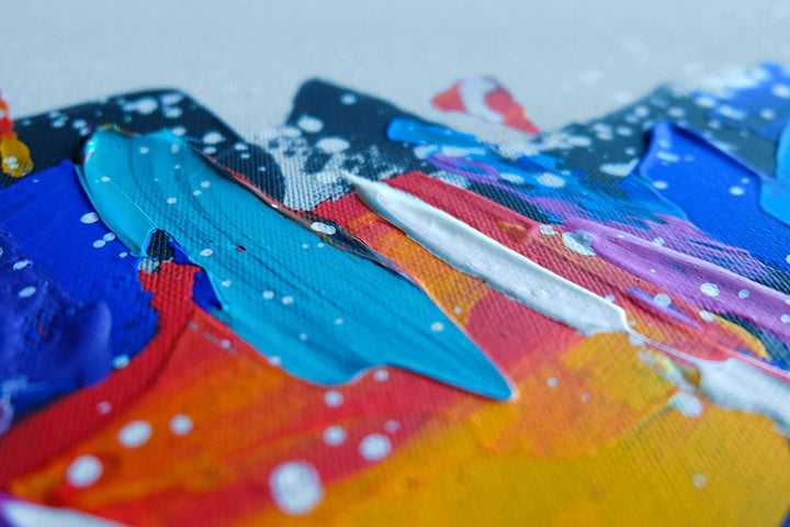 Monica Mirafiori I 100% HANDGEMALT I Gemälde Evolution 100x50cm | Gemälde Handgemalt | Acrylgemälde
