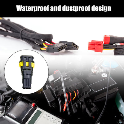 KFZ Stecker KFZ Kabel Steckverbinder: YIDM 352 Stück Wasserdichte KFZ Kabel Steckverbinder+Crimper Z